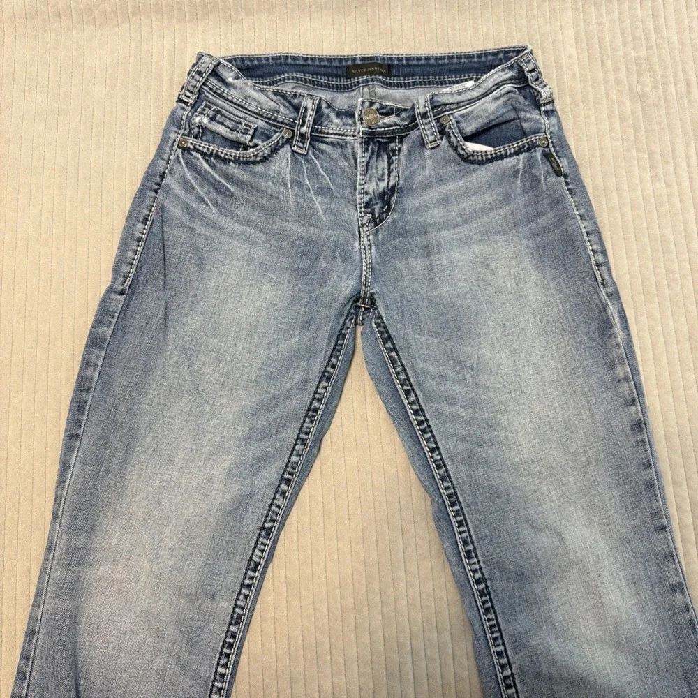 Silver Jeans Co Jeans Womens 29x31 Suki Mid Slim Boot Med Wash Denim